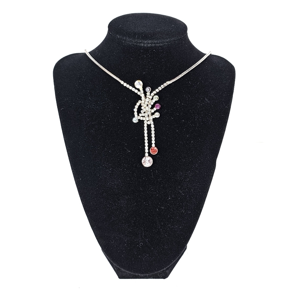 Necklace and Earring Set with Faux Gem Stones